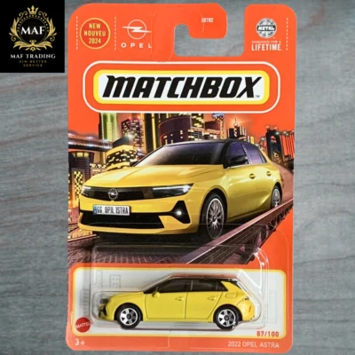 Matchbox 2022 Opel Astra Yellow #87 Basic Mainline 2024 ∣ New Collectors Limited - Immagine 1 di 2