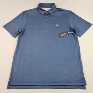 Vineyard Vines OTG Sankaty Polo M Mediano Azul Botones Ballena 44" Hombre - Imagen 1 de 11