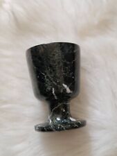 Black Kamen Onyx  Egg Cup , Stone Carving.