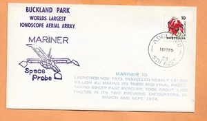 MARINER 10 SPACE PROBE LAUNCHED 1975 AUST SPACE COVER - Picture 1 of 1