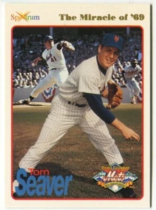1994 Spectrum Promo #P1 Tom Seaver New York Mets - Il miracolo del '69 - Foto 1 di 2