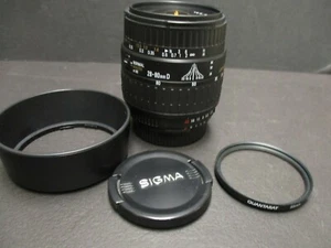 Sigma AF 28-80mm 3.5-5.6 II lens aspherical Nikon AF & lens hood & filter mint - Picture 1 of 6