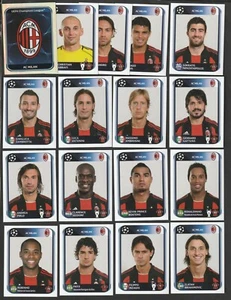 SET 17 FIGURINE PANINI CHAMPIONS LEAGUE 2010-11 MILAN CON IBRAHIMOVIC RONALDINHO - Picture 1 of 1
