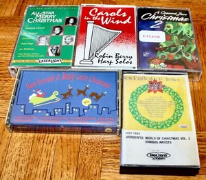 Christmas Robin Berry Harp VARIOUS VOCALS JAZZ POP BIG BAND 5 lot cassette - Picture 1 of 6