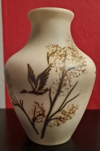 Vintage Vase Tischvase mit Vogelmotiv Höhe ca. 20,5 cm - Bild 1 von 6