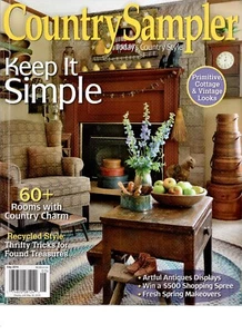 Country Sampler Magazine - May 2016 Keep It Simple 60+ Rooms with Country Charm - Picture 1 of 1