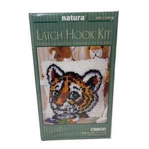 Neu Tiger Cub Natura Caron Riegel Haken Teppich/Wandbehang Kit #P460 & Werkzeug 12x12 - Bild 1 von 2