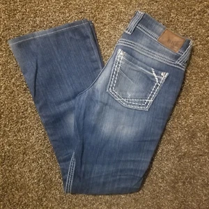 BKE Culture Damengröße 27R (29"x28,5") niedriger Bund Bootcut Denim blau Jeans - Bild 1 von 12