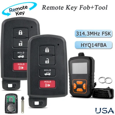 For Toyota Avalon 2013 2014 2015 2016 2017 2018 Remote Smart Key Fob 0020 + Tool - Image 1 of 4