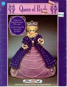 VINTAGE 1991 FIBRE CRAFT CROCHET QUEEN OF PEARLS - Picture 1 of 1
