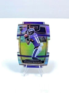 2021 Panini Select Rashod Bateman #55 RC Concourse Die Cut ARGENTO Prizm  - Foto 1 di 2