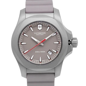 Victorinox Swiss Army I.N.O.X. 43mm Titanium Gray Dial Quartz Mens Watch 241757 - Picture 1 of 5
