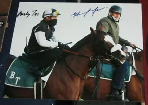Manuel Franco Barclay Tagg Tiz The Law Pferderennen SIGNIERT 8x10 Foto Belmont - Bild 1 von 1