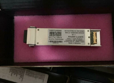 Alcatel-Lucent 1AB375380005 XFP OC192/10GBASE-ER/EW 40km 1550nm NGI7ALRMAA - Image 1 of 3