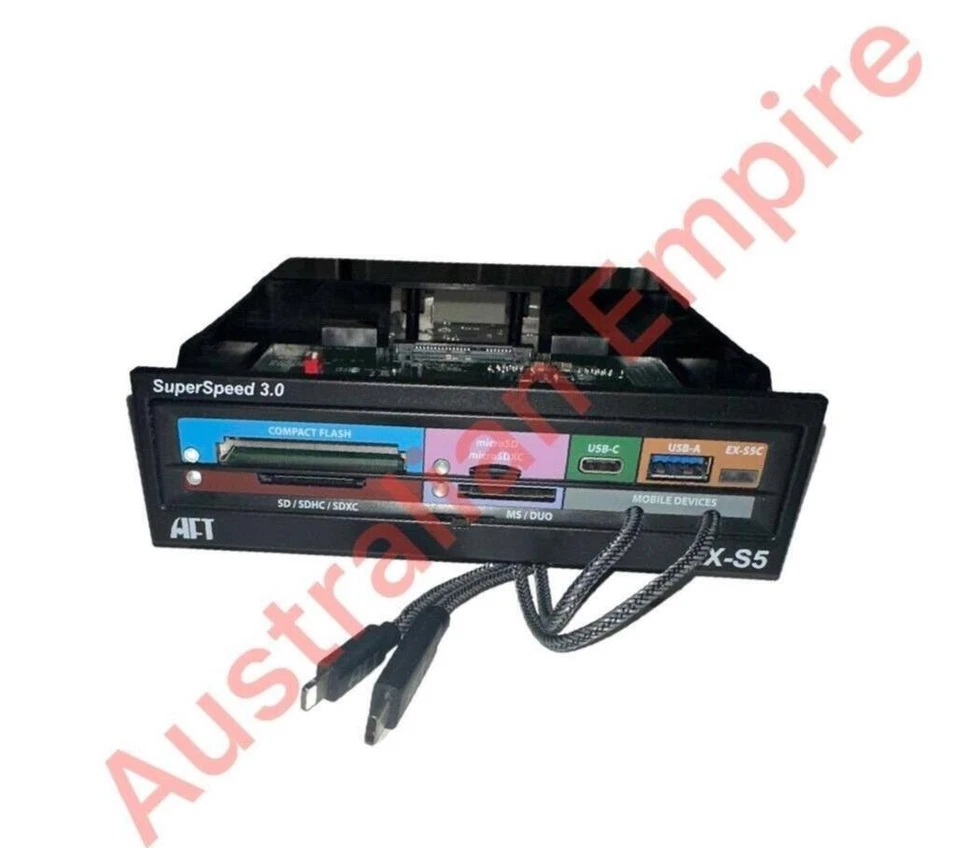 AFT EX-S5 Professional Photo Kiosk Reader USB 3.0 BLACK Industrial Lab 5.25" - Image 1 of 1