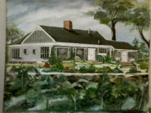 FRANCIS ZECCHINI (1889-1989), SOMMERHAUS, KENNEBUNKPORT, ME ARTIST - Bild 1 von 3