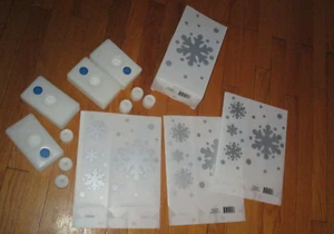 LumaBase 4 Urlaubsleuchten Set mehrfarbig Teelicht Kerzen Schneeflocke Laterne - Bild 1 von 5