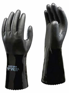 Showa Work Gloves "660ESD" Oil Resistant Safety Chemical Anti Static PVC Strong - Picture 1 of 3