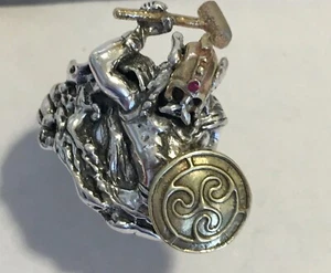 Anello guerriero Mighty Thor argento sterling - Foto 1 di 4