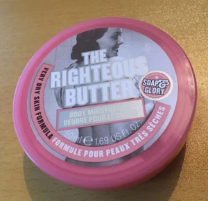 SOAP & GLORY ‘THE RIGHTEOUS BUTTER’ BODY BUTTER 50ml NEW XMAS GIFT - Picture 1 of 3