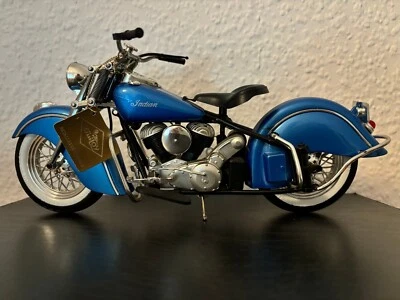 GUILOY - Indian Chief 348 1948 Low Spirits in blau - Standmodell Motorrad - Bild 1 von 3