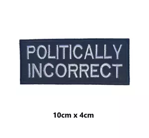 Political slogan Embroidered Patch sew iron on Patches transfer clothes jackets - Picture 1 of 2