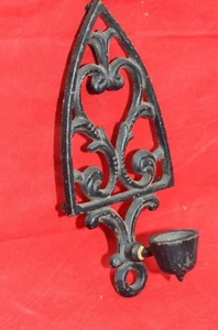 DE COLECCIÓN 1948 SM CATEDRAL HIERRO PARED APLIQUE CANDELABRO CÓNICO GÓTICO J.M. T-46 - Imagen 1 de 12