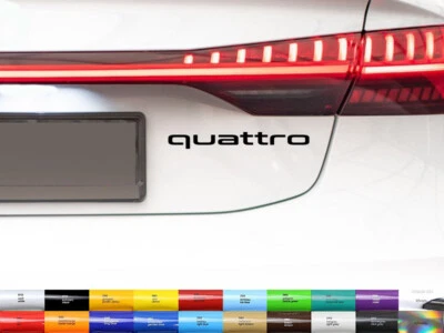 SYLEXDESIGNS quattro Aufkleber 2xSticker Auto Allrad RWD Tuning 10/15/20/25/30cm