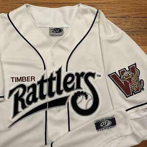 Vintage Wisconsin Timber Rattlers Jersey Size Large Men MILB Minor League