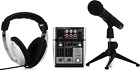Behringer Complete PODCASTUDIO Bundle with USB Mixer, Microphone, Headphones 2