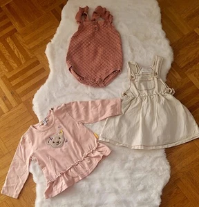 Liebevoll gepflegte Babykleidung - Paket Mädchen - Gr. 80, 3 Teile - Neuwertig - Bild 1 von 4