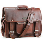 Handmade World New Brown Leather Business Bags 18