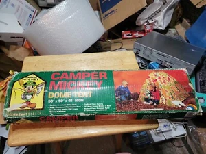 Vintage 80s Camper Mickey Dome Tent Rare Disney Camp Set w/ original box - Picture 1 of 5