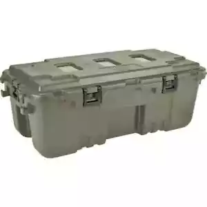 Plano Box Storage 27-Gal. Hinged Gal. Olive Drab Green 27-Gal Waterproof, NEW - Picture 1 of 9
