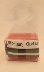 New pair Captain Morgan SOCKS Spiced Rum Red Black - Picture 1 of 2