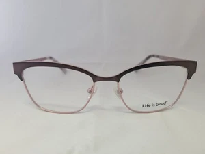 Montatura occhiali da vista LIFE IS GOOD marrone stacey rotondi semi senza montatura 52-17-135 - Foto 1 di 5