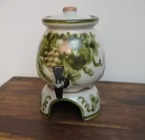 John B Taylor Louisville Stoneware Harvest Pear Samovar Drink Dispenser & Stand - Picture 1 of 16