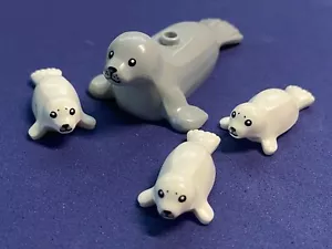 NEU LEGO Tier Robbe & 3 Baby Robben Stadt Meer Wildtiere - Bild 1 von 1