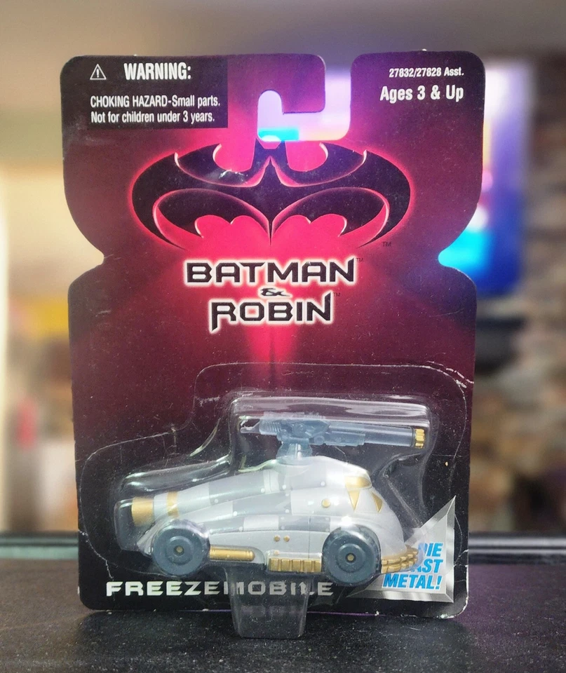 1997 Kenner Batman and Robin Freezemobile Die Cast Car