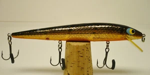 Vintage Fishing Lure Smithwick Rattlin' Suspending Pro Rogue Gold Blk Orange - Picture 1 of 4