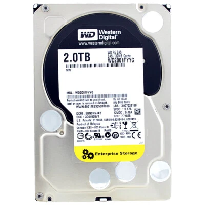 Western Digital RE 2TB WD2001FYYG SAS 32MB 7200 RPM 3.5'' Inch - Image 1 of 4