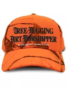 Online Keramik Baum umarmender Schmutz Anbeter Mütze Kappe orange Tarnung NEU - Bild 1 von 5