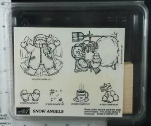 Stampin' Up Gummistempelset, SCHNEEENGEL 1999 - Bild 1 von 3