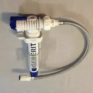 Geberit 380 Side Entry Inlet Valve With Flexihose And Male 1/2 inch End ATS067-2 - Picture 1 of 2