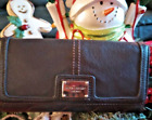 Women's "Relic" Wallet-Black Pebbled Leather- Card Slots ID Coin Area NICE
