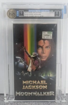 IGS GRADED Michael Jackson Moonwalker 1988 Mint CMV VHS New Factory Sealed Music - Image 1 of 4