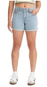Levi's Women's Original Mid Length Shorts- Lapis Outsider- Size: 31W- New Tag - Picture 1 of 7