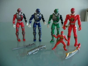 Power Ranger figures SPD Sound Patrol figures working + Weapons and other figure - Picture 1 of 4