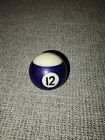 Replacement 1.5" Mini Billiard Pool Ball #12 Purple Stripe.