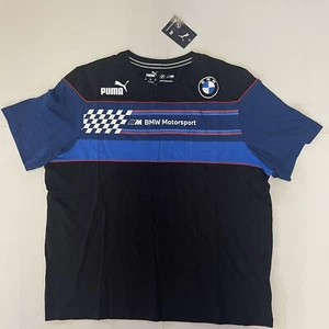 Puma BMW Motorsport SDS Black Logo Tee Shirt Men’s Size 2XL 533327-01 MSRP $50 - Picture 1 of 7